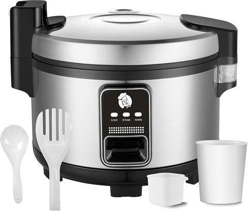 Large 15L Commercial rice cooker 90 cups cooked / 50 cups uncooked rice Electiric Rice Cooker & Rice Warme | Automatic Warm | Stainless Steel | with One-Touch Operation in Saudi Arabia