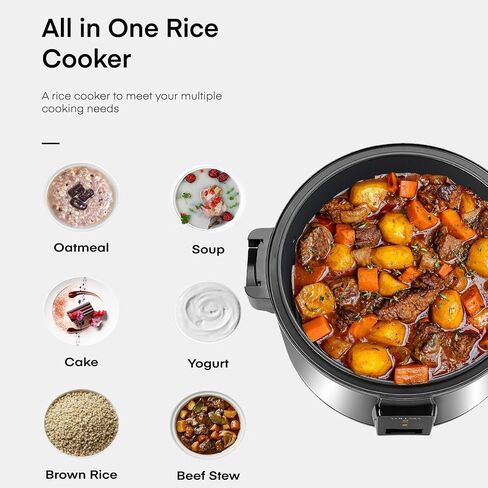 Large 15L Commercial rice cooker 90 cups cooked / 50 cups uncooked rice Electiric Rice Cooker & Rice Warme | Automatic Warm | Stainless Steel | with One-Touch Operation in Saudi Arabia