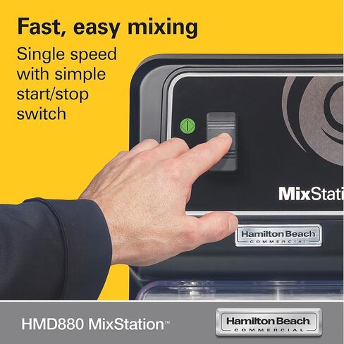 Hamilton Beach Commercial MixStation Drink Mixer, 1/3 HP Brushless Induction Motor, Single Speed, Easy to Clean, NSF Certified, HMD880 in Saudi Arabia