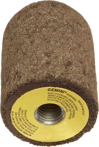 سدادة كاشطة Norton Gemini Snaging، النوع 18R، طرف دائري، أكسيد الألومنيوم، 5/8 بوصة - 11 شجرة، قطر 2 بوصة × سمك 3 بوصة، حبيبة 24 in Kuwait