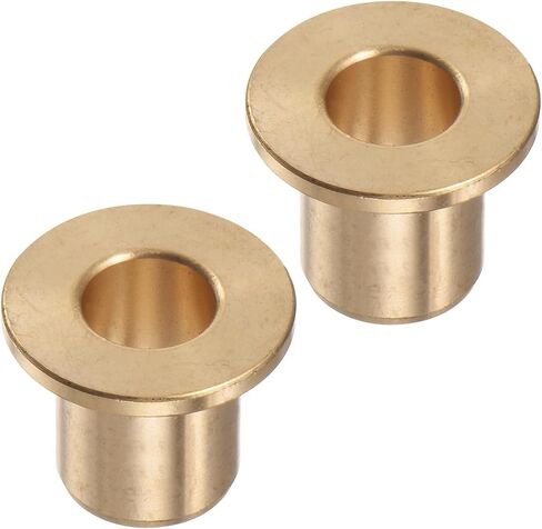 2pcs Bronze Flange Bearing Sleeve [10mm Bore x 14 OD x 20mm Flange Thickness] Self-Lubricating Bushings in Saudi Arabia