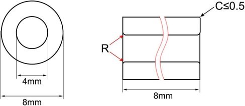 uxcell Bearing Sleeve 8mm Bore x 12mm OD x 15mm Length Self-Lubricating Sintered Bronze Bushings 6pcs in Saudi Arabia