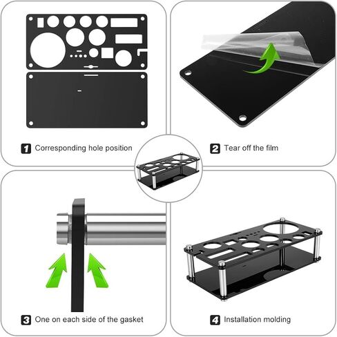 25-Piece Cocktail Shaker Set with Acrylic Stand & Cocktail Recipes Booklet,304 Stainless Steel Bartender Kit,Professional Bar Tools for Drink Mixing, Home, Bar, Party (Include 4 Whiskey Stones) in Saudi Arabia