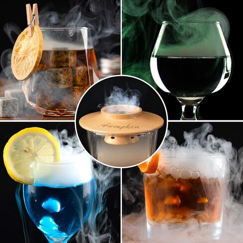 Cocktail Smoker Kit with Torch – 6 Flavors Wood Chips – Bourbon, Whiskey Smoker Infuser Kit, Old Fashioned Drink Smoker Kit, Birthday Bourbon Whiskey Gifts for Men, Dad, Husband (Without Butane) in Saudi Arabia