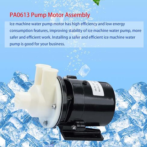 مجموعة محرك المضخة PA0613 متوافقة مع مضخة المياه لآلة صنع الثلج Hoshizaki لـ S-0613، 321444A01، 321444A02، 3A2638A03، HS-0176 in Kuwait
