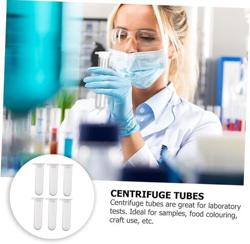 5ml Microcentrifuge Tubes 2000PCS,Centrifuge Tubes with Attached Lid,Clear Round Micro Centrifuge Small Sample Bottle Vials Container for Lab,Plastic Lab Snap Tubes [5ml, 10Bag PCS,2000PCS] in Saudi Arabia