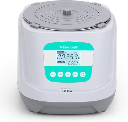 حمام مائي BAOSHISHAN سعة 2 لتر، حمام مائي مختبر رقمي مع ضبط الوقت، دقة درجة حرارة 0.1 درجة مئوية وميزات أمان لدرجة الحرارة الزائدة in Kuwait