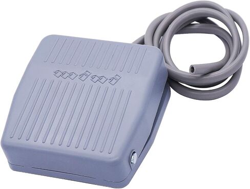 Twidec/10A 250VAC مؤقتة نونسليب البلاستيك القدم دواسة التبديل SPDT NO NC يدوي رمادي القدم التبديل ل CNC الصناعية مع كابل 1M FS-201 in Saudi Arabia