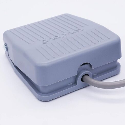 Twidec/10A 250VAC مؤقتة نونسليب البلاستيك القدم دواسة التبديل SPDT NO NC يدوي رمادي القدم التبديل ل CNC الصناعية مع كابل 1M FS-201 in Saudi Arabia