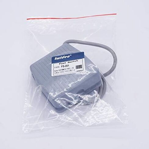 Twidec/10A 250VAC مؤقتة نونسليب البلاستيك القدم دواسة التبديل SPDT NO NC يدوي رمادي القدم التبديل ل CNC الصناعية مع كابل 1M FS-201 in Saudi Arabia