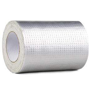 Butyl Tape Waterproof Tape Aluminum Foil Tape Tape 2in(w) x 16.4ft(L) x1.2mm(T), Waterproofing in Toilets, Pipelines, roof Cracks, RVs, sunshades, Windows, Boat,Floors