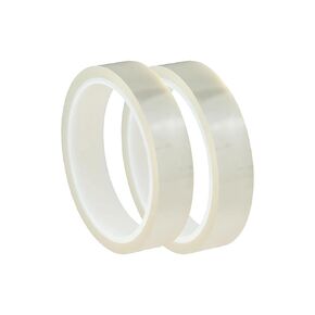 3 Rolls 20mm x 33m (108ft) Clear Transfer Heat Tape, Heat Resistant, Adhesive Thermal Transfer Tape, No Residue, Heat Press Tape for Heat Vinyl Sublimation Thermal Tape Hot Transfers 3 Pack