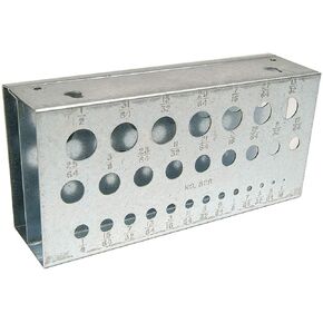 Huot 11900 Drill Bit Stand, 29 Bit Capacity, for Inch Sizes 1/16" to 1/2" in 1/64" increments