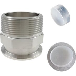 2" Tri Clamp to 2" NPT Male Threaded Adapter Sanitary Tube Fitting Stainless Steel SS304