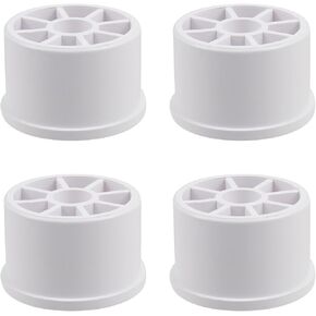 4 Pcs Caster Fitting Insert 1 5/8" PVC Table Leg Cap Fittings Furniture Grade