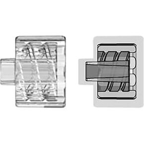 10 Pack PP Male Luer Lock Plug (Cap) Adapter, Clear, ML1001