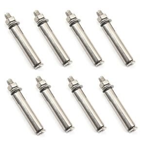 6 Pcs M10x110 304 Stainless Steel External Expansion Bolts Screw Sleeve Anchor Bolt