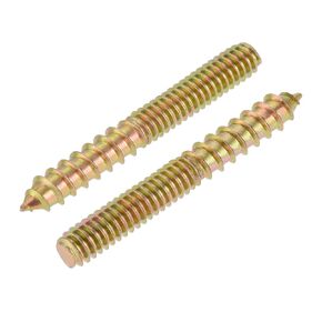 uxcell 1/4-20 x 1-3/4" Hanger Bolts Double Head Dowel Screw for Wood Furniture 20pcs
