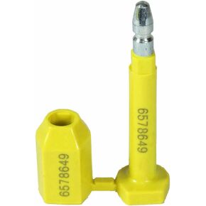 NovaVision Brand Bolt Seal for Cargo Containers and Truck Trailers, Yellow (10 Pack)