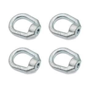 Aiwaiufu 1/4"- 20 Heavy Duty Thread Lifting Bail Type Eye Nut, UNC Standard Ring Shape Lifting Eye Nuts, 4 Packs