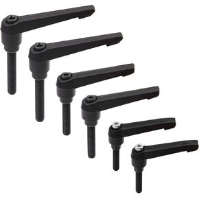 6Pcs Male Thread Adjustable Handle Machine Knobs Clamping Lever Handle Stud M6 M8 M10