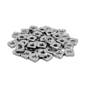 25pcs M3nS - Thin M3 Square Nuts for PRUSA 3D Printers - A2 Stainless Steel - DIN562, Thickness 1.8mm