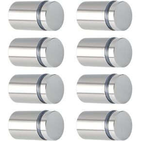 Alise 3/4"x1" Sign Standoff Screws,Wall Mount Glass Standoff Advertising Nail for Hanging Acrylic Picture Frame Glass Acrylic Signs,Stainless Steel Gold Sign Mounting Bracket Hardware,Pack of 8