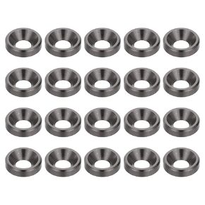 PATIKIL M3 Countersunk Washers, 20 Pack Finish Washers Alloy Aluminum Screw Gaskets for Screw Mechanical Accessories Parts, Blue