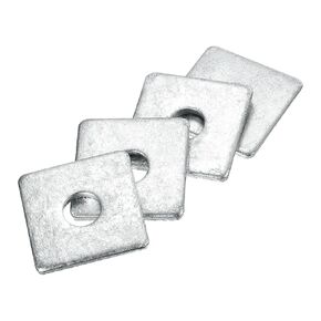 uxcell 10pcs M12x38x3.5mm Square Plate Bearing Washers Carbon Steel Plate Square Plate Washers Flat Pad Spacer Gasket for Hardware Fastener