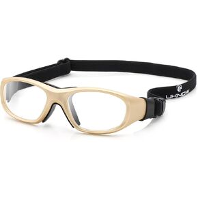 UKNOW Sports Goggles, Anti Fog Protective Eyewear, UV Protection Sports Glasses for Basketball, Racquetball, Pickleball