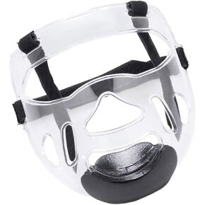 DYNWAVE Transparent Taekwondo Mask, Protective Removable Head Cover, Face Shield, Face Guard Thickening for Martial Arts, Sanda, Karate, Sparring, Boxing