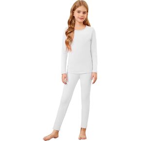 طقم ملابس داخلية حرارية للفتيات من Arshiner طويل مبطن بالصوف من Johns للأطفال بطبقة أساسية من الأعلى إلى الأسفل in Kuwait