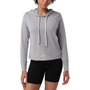 Pioneer Camp Women's Lightweight Hoodies Pullover Thin Soft Gym Hooded Sweatshirt Workout Athletic Running Casual Crop Tops