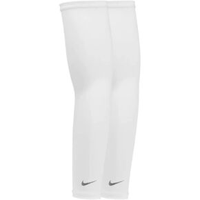 Nike Dri-Fit UV Solar Arm Sleeves - 1 Pair - Unisex - Adult (White, Adult L/XL)