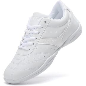 Girls Cheerleading Shoes Dancing White Sneakers Style SG01 Size Little Kid 12 - Womens 11.5