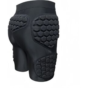 Protective Padded Shorts for Basketball, Impact Protection Athletic Underwear w/Hip, Butt, Tailbone Padding