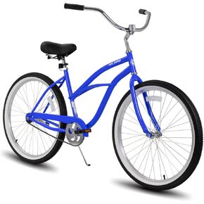 دراجة هوائية للشاطئ للسيدات مقاس 26 بوصة من HH HILAND، دراجة ركاب ذات سرعة واحدة مع فرامل كوستر خلفية، إطار منخفض الخطوة من خلاله، مقعد مريح مع نوابض مزدوجة، دراجة هجينة للمدينة للنساء والرجال البالغين in Kuwait