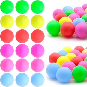 30 Pieces Ping Pong Balls, 40mm Colored Table Tennis Balls Small Balls for Table Tennis, DIY Games, Arts & Craft, Party Decoration (6 Colors)