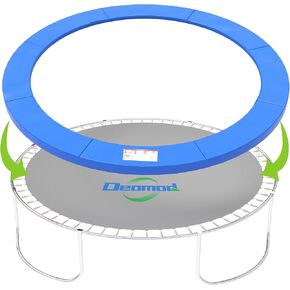 Trampoline Pad, 10FT 12FT 14FT Trampoline Replacement Safety Pad, Universal Trampoline Pads, Spring Cover, Waterproof, Tear Resistant, Round Arch Trampoline Accessories for Kids Adults, Blue