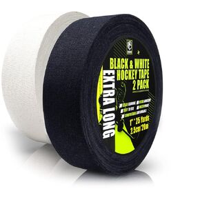 Multipurpose Cloth Hockey Tape Roll for Ice & Roller Hockey Stick Blade & Handle protector - Over Grip for Lacrosse Baseball Bat - Strong Easy Tear- Sports Gifts, Accessories, Equipment, Gear (Mix)