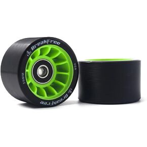 B BREAKFREE 59x38mm 8 Pieces 90A with Bearings and Mounting Tools Roller Skate Wheels,Durable Wear-Resistant-Well Rebound Wheels for Indoor or Outdoor Double Row Skating