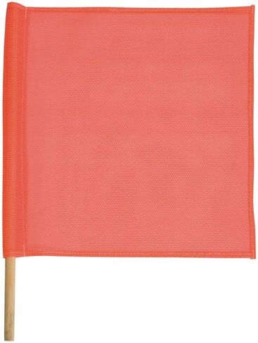 علم السلامة SFKV18-24 أعلام أمان شبكية مقاس 18 بوصة، مع وتد أحمر/برتقالي in Kuwait