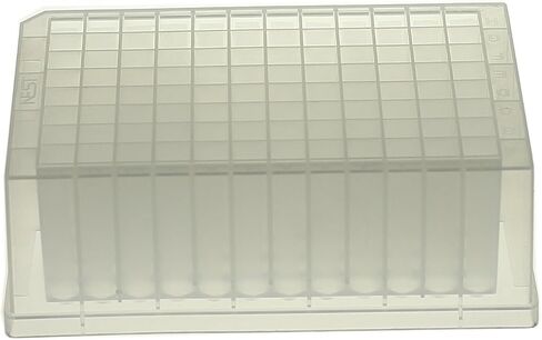 Nest Scientific 503501 96-Well Deep Well Plate، V-Bottom، مربع، معقم، 2 مل، 5 لكل عبوة، 50 لكل علبة (عبوة من 50) in Kuwait