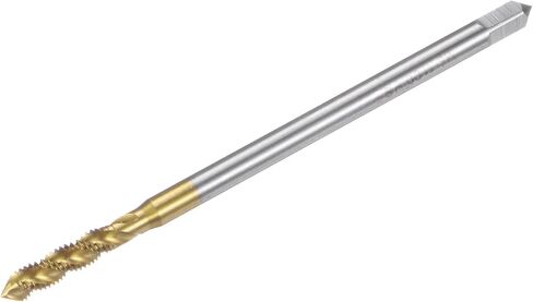 uxcell Metric Spiral Flute Taps, M5 x 0.8 H2 Thread 100mm Extra Long Screw Threading Tap, Titanium Coated Machine Tapping Tools for Machinist Repair in Saudi Arabia