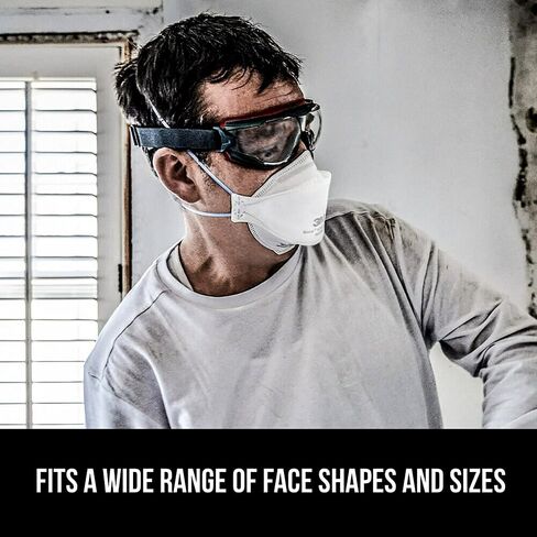 3M Aura Particulate N95 Respirator 9205+, Flat Fold Lightweight Design, Non-Valved, 20 Count (Pack of 1) in Saudi Arabia