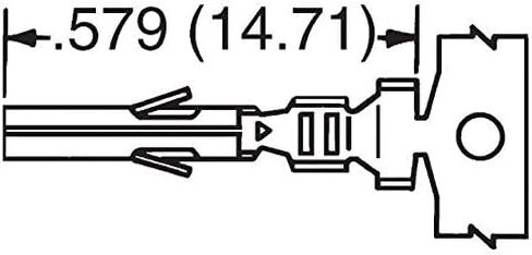 (30 زوجًا) دبوس موليكس ذكر وأنثى، Mini-Fit Jr. TM، موصل دبوس الاتصال، موضع واحد، مجعد، مستقيم، حامل كابل، 16.8 مم طول × 4.5 مم ارتفاع × 3.6 مم عمق in Kuwait
