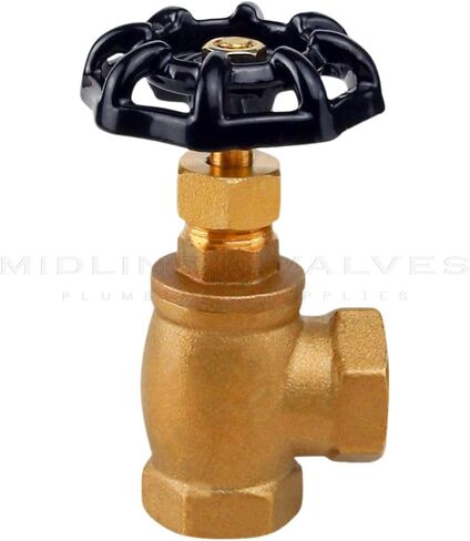 Everflow Supplies 74342-NL 3/4" ANGLE NO LEAD SHORT GLOBE VALVE WITH FEMALE THREADED IPS CONNECTIONS in Kuwait