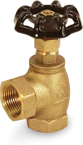 Everflow Supplies 74342-NL 3/4" ANGLE NO LEAD SHORT GLOBE VALVE WITH FEMALE THREADED IPS CONNECTIONS in Kuwait