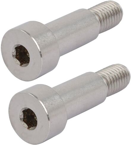 uxcell 304 Stainless Steel Hex Socket Shoulder Bolt 12mm Shoulder Dia 25mm Shoulder Length M10 Thread 2Pcs in Saudi Arabia