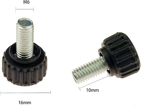 20-Piece M6 Thumbscrews Threaded Knurled Thumbscrew Grip Knobs Thumb Screw for Machinery Latche with Storage Case (M6 x10)¡­ in Saudi Arabia